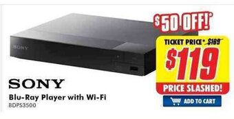 The Good Guys Sony - Blu-Ray Player with Wi-Fi offer