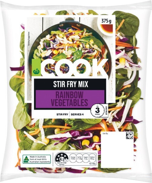 Woolworths Cook Stir Fry Rainbow Vegetables 375g offer at Woolworths