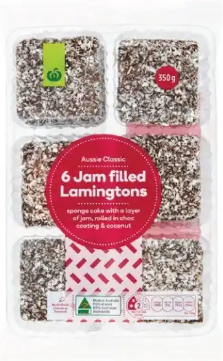 Woolworths Woolworths Jam Filled Lamingtons Pk 6 offer