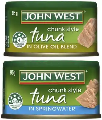Coles John west tuna tempters 95g offer