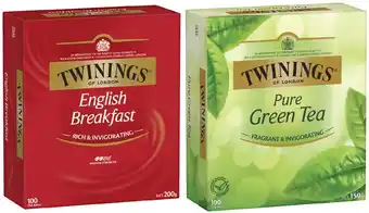 Coles Twinings tea bags 80 pack-100 pack offer