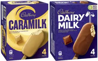 Coles Cadbury sticks 300ml-360ml offer