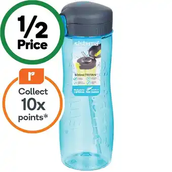 Woolworths Sistema bottle quick flip – assorted 800ml offer