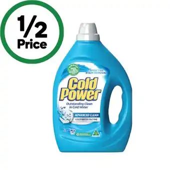 Woolworths Cold power laundry liquid 2 litre offer