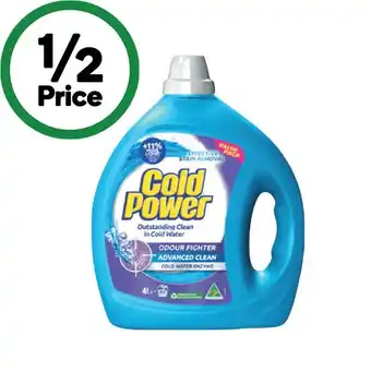 Woolworths Cold power laundry liquid 4 litre offer