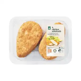 Woolworths Woolworths chicken schnitzel varieties 600g with rspca approved chicken offer