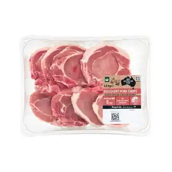 Woolworths Australian pork chops moisture infused 1.2 kg offer