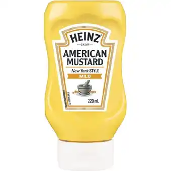 Woolworths Heinz american mustard 220ml offer