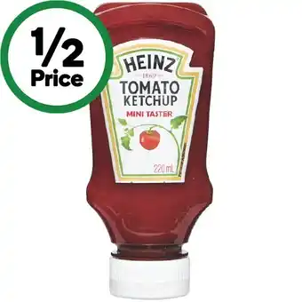 Woolworths Heinz ketchup tomato sauce 220ml offer