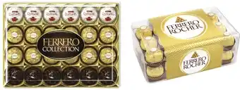 Coles Ferrero collection 24 pack gift box 269g or ferrero rocher 30 pack gift box 375g offer