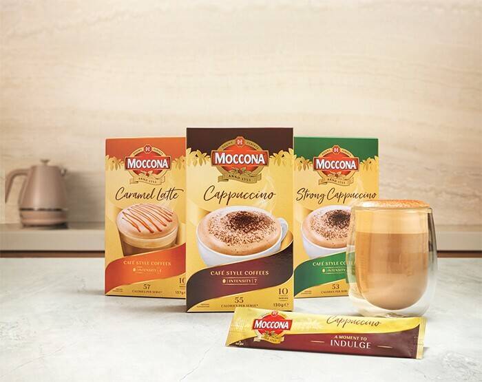 Moccona café classics coffee sachets 10 pack offer at Coles