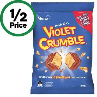 Woolworths Violet crumble bites 150g offer