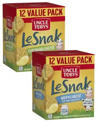 Coles Uncle tobys le snak value pack 264g offer