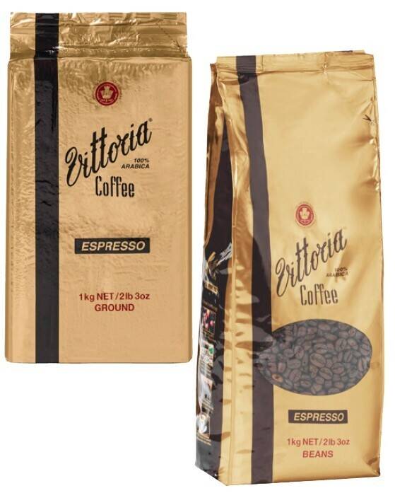 Vittoria espresso coffee beans or ground 1kg offer at Coles
