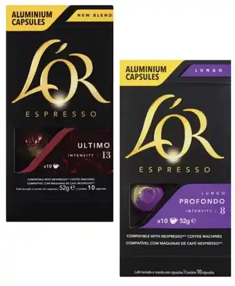 L'or nespresso compatible coffee capsules 10 pack