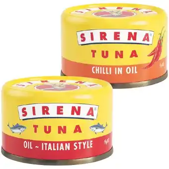 Woolworths Sirena tuna 95g offer