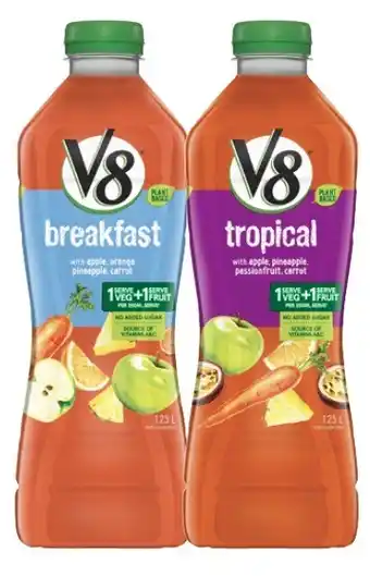Coles V8 juice 1.25 litre offer