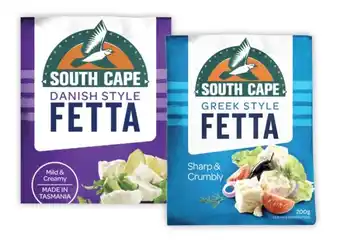 Coles South cape fetta cheese 200g offer