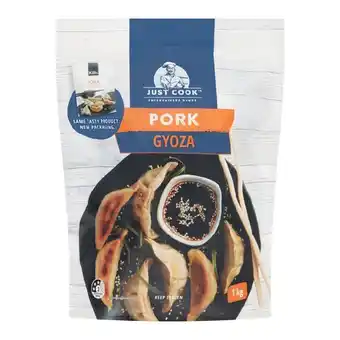 Woolworths Just cook gyoza or prawn hargow 1 kg offer