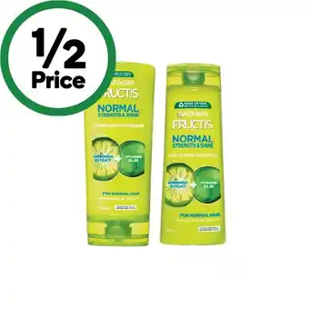 Woolworths Garnier fructis shampoo or conditioner 315ml offer