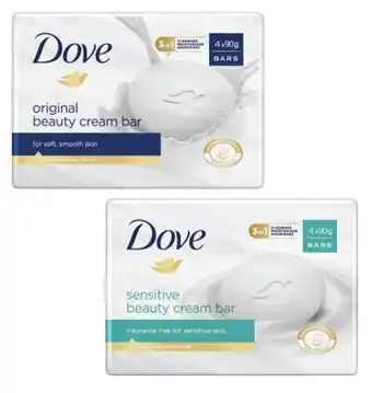 Coles Dove bar soap 4 pack offer