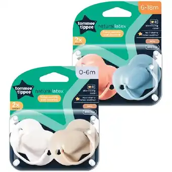 Woolworths Tommee tippee cherry latex soothers pk 2 offer