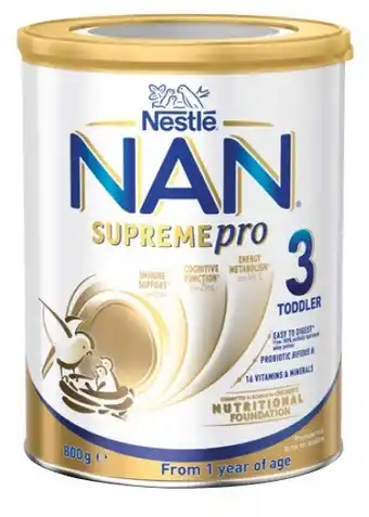 Coles Nestlé nan supremepro stage 3 or 4 milk drink 800g offer