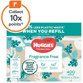 Woolworths Huggies baby wipes pk 400 offer