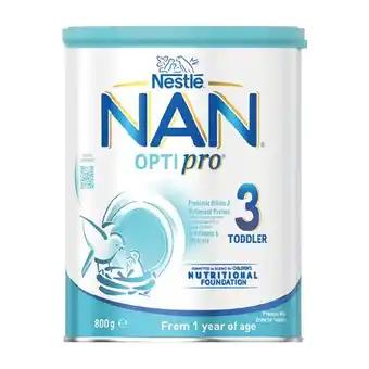 Woolworths Nestle nan optipro stage 3 baby formula 800g – limit of 2 per customer offer
