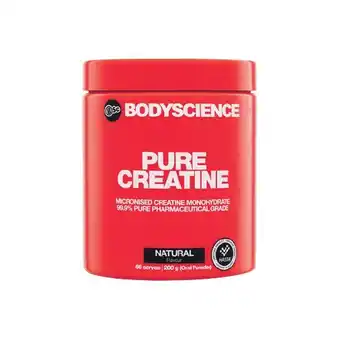Woolworths Body science pure creatine 200g offer