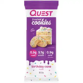 Woolworths Quest frosted cookies 50g offer
