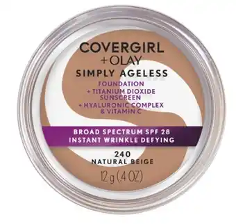 Coles Covergirl simply ageless foundation 12g offer