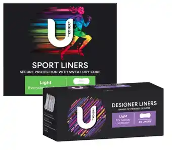 Coles U by kotex sport or protect liners 30 pack offer