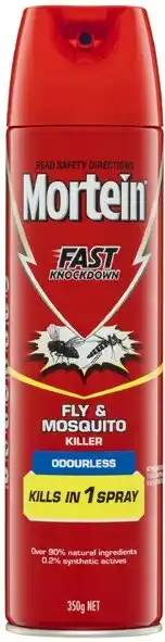 Coles Mortein fast knockdown fly & mosquito killer 350g offer