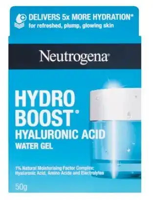 Coles Neutrogena hydro boost hyaluronic acid water gel 50g offer