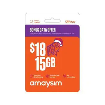 Woolworths Amaysim $18 starter kit offer