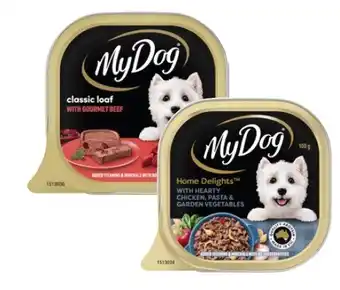 Coles My dog dog food trays 100g offer