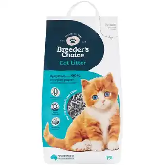 Breeders choice paper cat litter 15 litre