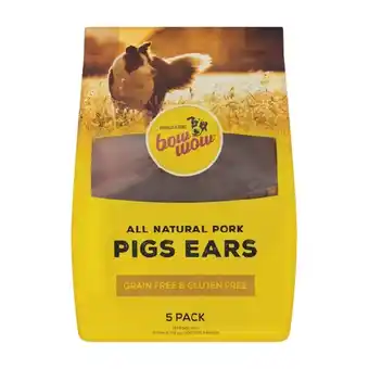 Woolworths Bow wow pigs ears pk 5 offer