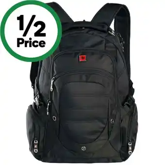 Woolworths Swisswin swiss water resistant 17 laptop backpack – black offer