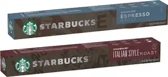 IGA Starbucks by nespresso capsules 10 pack offer