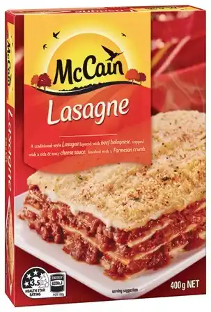 IGA Mccain redbox frozen meal 375-400g offer