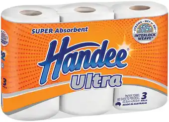 IGA Handee ultra paper towel 3 pack offer