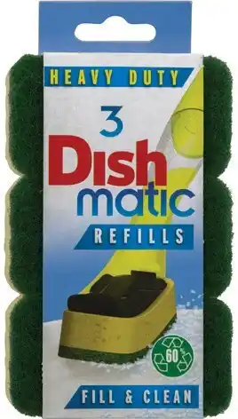 IGA Dishmatic heavy duty sponge refills 3 pack offer