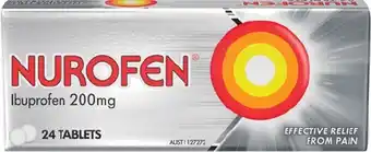 IGA Nurofen ibuprofen 200mg tablets 24 pack offer