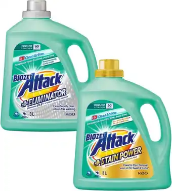 BIG W Biozet attack plus laundry liquid 3-litre offer