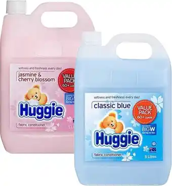 BIG W Huggie fabric softener 5-litre offer