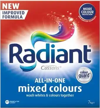 BIG W Radiant laundry powder 7kg - mixed colour offer