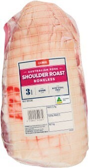 Coles Coles Australian Pork Shoulder Roast Boneless offer