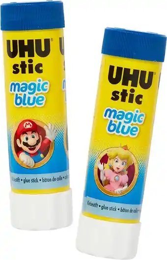 BIG W Uhu assorted blue glue stics 40g offer